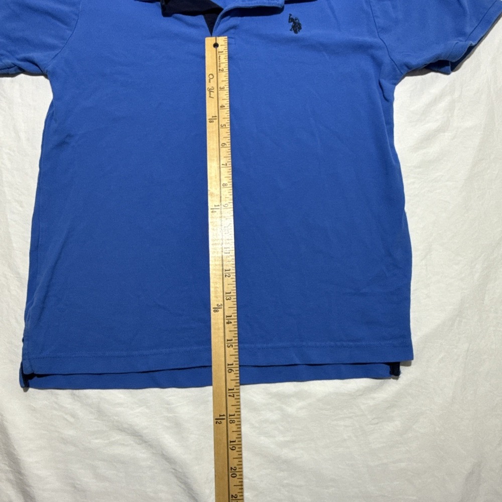 U.S. Polo Assn. Polo Shirt Boys XXL Blue Short Sleeve Cotton Casual Classic - Picture 8 of 9